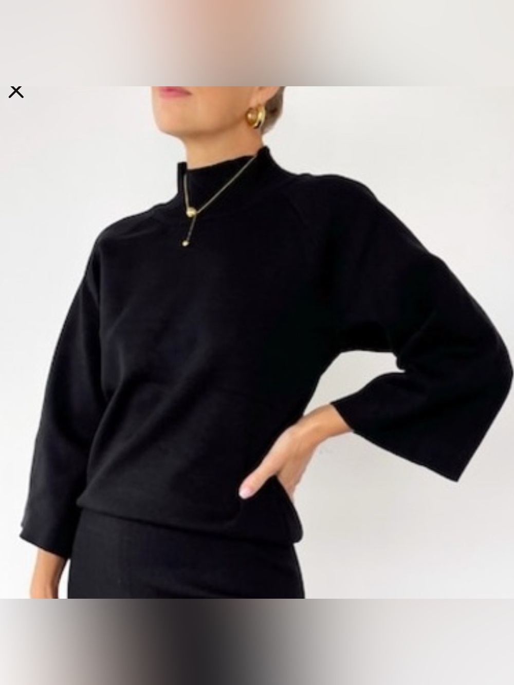 Katherine Karambelas Esmerelda Mock Neck Top
